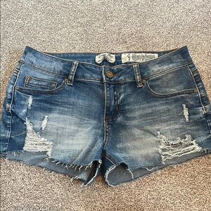 Women's Distressed Denim Shorts